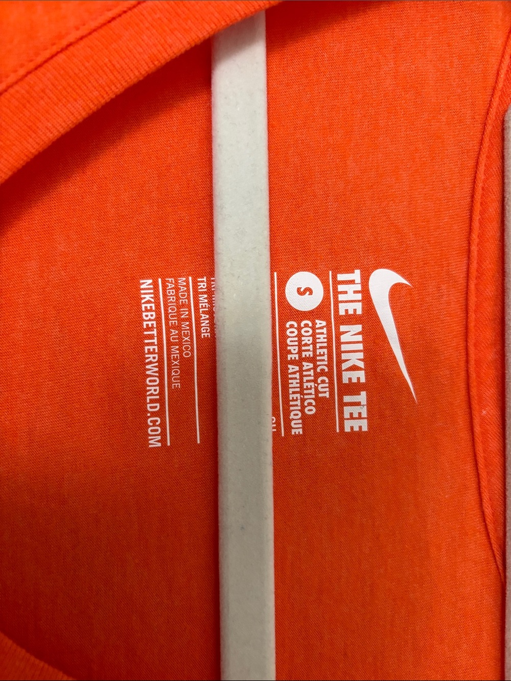 Nike Women’s Orange Canes V-Neck Tee - Picture 3 of 4